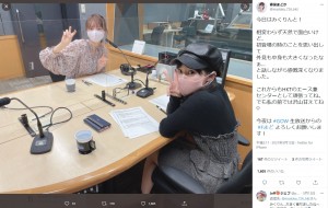 森保まどかのラジオ番組に出演した田中美久（画像は『森保まどか　2021年5月13日付Twitter「今日はみくりんと！」』のスクリーンショット）