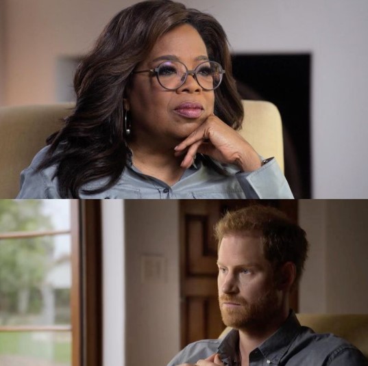 メンタルヘルス問題について語ったヘンリー王子とオプラ・ウィンフリー（画像は『Oprah Daily　2021年5月17日付Instagram「Oprah and Prince Harry have released the powerful trailer for their new docuseries ＃TheMeYouCantSee.」』のスクリーンショット）