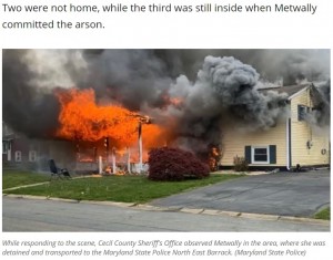 【海外発！Breaking News】口論の末に放火した女　燃え盛る自宅前に座り読書（米）