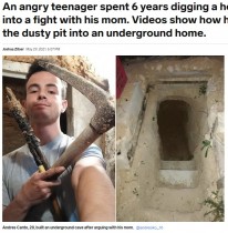 【海外発！Breaking News】親と喧嘩して庭に穴を掘り始めた少年　6年かけて立派な地下部屋を作り上げる（スペイン）＜動画あり＞