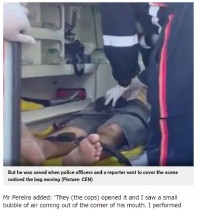 【海外発！Breaking News】事故現場で僅かに動く遺体袋をリポーターが発見　中から死亡宣告された男性が息を吹き返す（ブラジル）＜動画あり＞