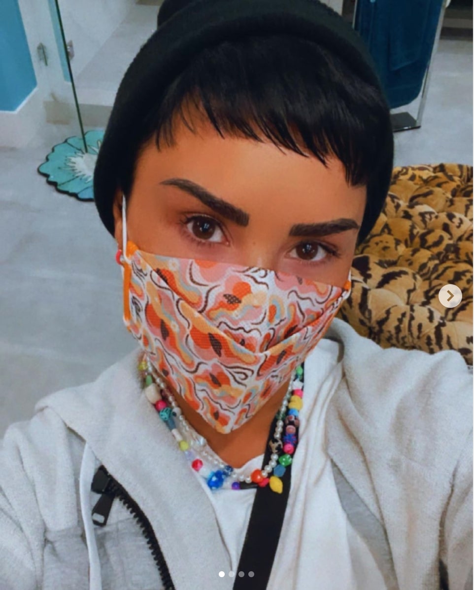 数か月前に“パンセクシュアル”を宣言したデミ（画像は『Demi Lovato　2021年6月15日付Instagram「＃Pride is a celebration of our community, and this year I wanted to think of a way to give back.」』のスクリーンショット）