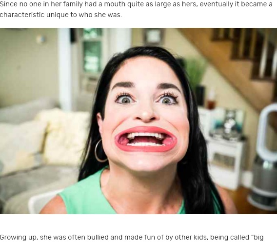 面白顔でTikTokで大人気に（画像は『Guinness World Records　2021年7月28日付「Meet the woman whose record-breaking mouth gape went viral on TikTok」』のスクリーンショット）