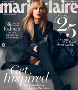 豪版『Marie Claire』で表紙を飾ったニコール（画像は『Nicole Kidman　2021年8月20日付Instagram「Celebrating 25 years of ＠MarieClaireAU」』のスクリーンショット）
