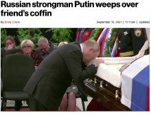 【海外発！Breaking News】「最もタフな男の限界点」プーチン大統領、亡き親友の棺の前で涙こらえる（露）＜動画あり＞