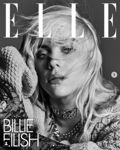 『ELLE』10月号で表紙を飾ったビリー・アイリッシュ（画像は『BILLIE EILISH　2021年9月23日付Instagram「ELLE COVER OCTOBER 2021」』のスクリーンショット）