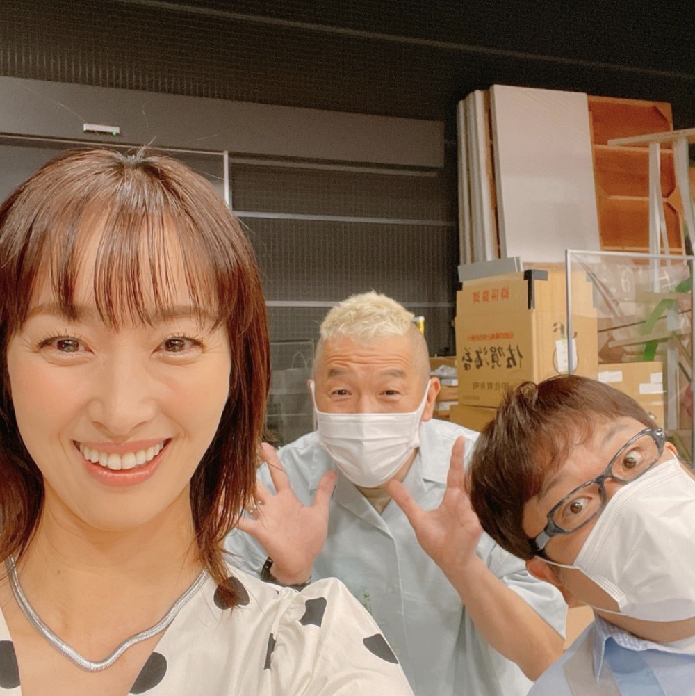 『あちこちオードリー』はこのメンバーで出演（画像は『坂下千里子　2021年8月18日付Instagram「初代もしツア!!　という括りで、今日一緒に出ます。」』のスクリーンショット）
