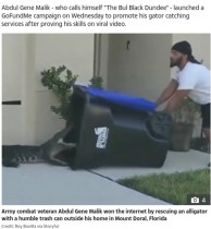 【海外発！Breaking News】住宅地を徘徊するワニをゴミ箱で捕獲した男性「ワニ捕獲サービス」を計画中（米）＜動画あり＞