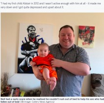 【海外発！Breaking News】体が重すぎてベッドから落ちた息子を助けられなかった父親、1年で76キロ減量（スコットランド）