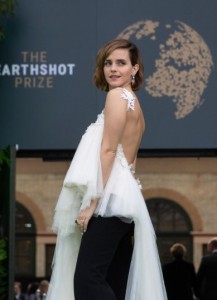リサイクルのドレスで登場したエマ・ワトソン（画像は『The Earthshot Prize　2021年10月17日付Instagram「Actor and Activist ＃EmmaWatson」』のスクリーンショット）