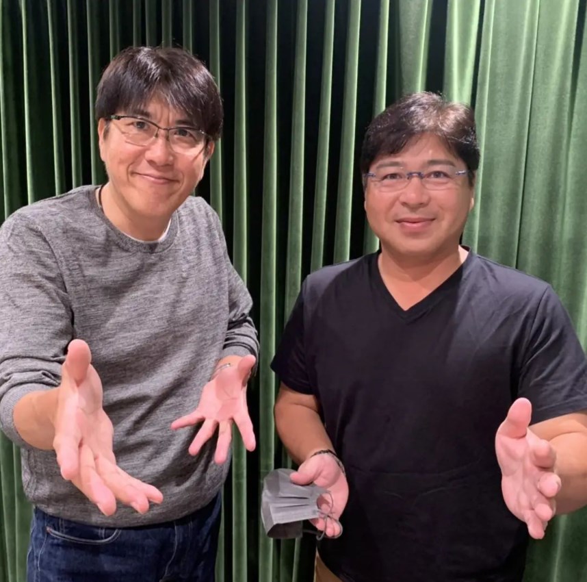 石橋貴明とヤクルトOBの真中満（画像は『真中満　2021年10月7日付Instagram「貴さんかっこいい！」』のスクリーンショット）