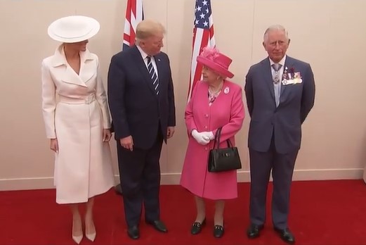 2019年の英国訪問でエリザベス女王と対面したトランプ氏（画像は『The Royal Family　2019年6月7日付Instagram「This week, The Queen greeted President Trump and Mrs.」』のスクリーンショット）