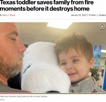 【海外発！Breaking News】「ママ！　ホット！」未明の火事に気付いた2歳児、嗅覚障害の母を起こし家族を救う（米）