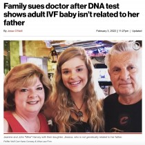 【海外発！Breaking News】30年前に体外受精で授かった娘と父の血縁関係認められず　担当医らを提訴（米）