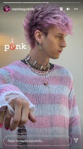 「俺はパンク」から「俺はピンク」に（画像は『the Blonde Don　2022年2月25日付Instagram」』のスクリーンショット）