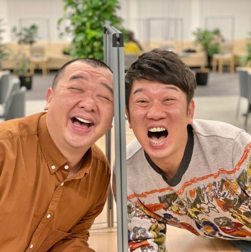 木下隆行と木本武宏（画像は『木下 隆行　2021年1月28日付Instagram「笑」』のスクリーンショット）