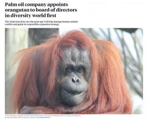 【海外発！Breaking News】オランウータンがパーム油会社の取締役に就任　タッチスクリーンで意思表示（マレーシア）