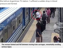 【海外発！Breaking News】「今生きていることが信じられない」ホームで電車に“吸い込まれた”女性　衝撃の8秒間（アルゼンチン）＜動画あり＞