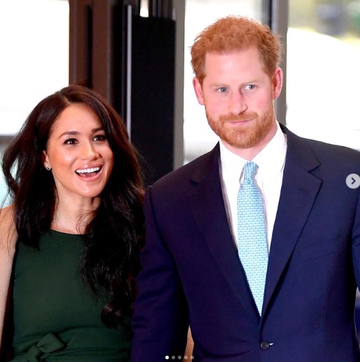 7歳のビーグル犬の里親になったメーガン妃とヘンリー王子（画像は『The Duke and Duchess of Sussex　2019年10月16日付Instagram「This evening, The Duke and Duchess of Sussex attended the annual ＃WellChildAwards in London.」』のスクリーンショット）
