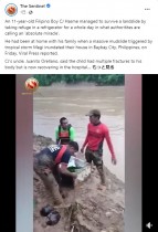 【海外発！Breaking News】土砂崩れに襲われた11歳少年、冷蔵庫のおかげで命拾い（フィリピン）