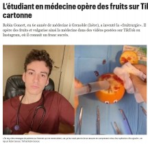 【海外発！Breaking News】自称「フルーツ外科医」野菜や果物を“患者”に　リアルな手術を行う医学生（仏）＜動画あり＞