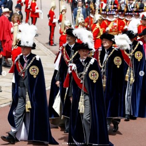 2019年、儀式のパレードに参加するアンドルー王子（画像は『The Royal Family　2019年6月18日付Instagram「The Queen and members of The Royal Family have today attended a Garter Day service and ceremony at Windsor Castle.」』のスクリーンショット）