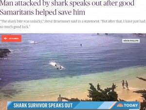 【海外発！Breaking News】ホオジロザメに襲われた62歳男性をサーファーらが救出　専門家「襲ったサメは世界最大級の可能性」（米）＜動画あり＞