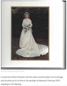 1991年、6番目にジーンさんがウエディングドレスを着用（画像は『Good Morning America　2022年9月16日付「Family passes down ＄100 wedding dress for 72 years」（Peter Furla/Furla Studio）』のスクリーンショット）
