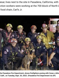【海外発！Breaking News】約4.6メートルの穴に転落した盲目の老犬、地元消防隊が救出し飼い主と無事に再会（米）