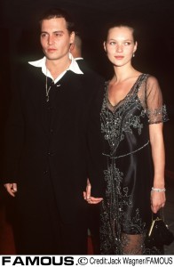 1997年に撮影されたジョニー・デップとケイト・モス