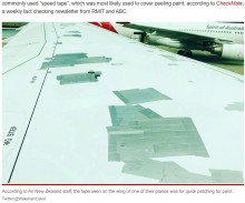 【海外発！Breaking News】ダクトテープで補強された飛行機の翼、ネット上で物議醸すも「正規の方法」だった（豪）
