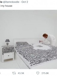 【海外発！Breaking News】「落書き」で人気のアーティスト、2億円超の豪邸を自身の作品で埋め尽くす（英）＜動画あり＞