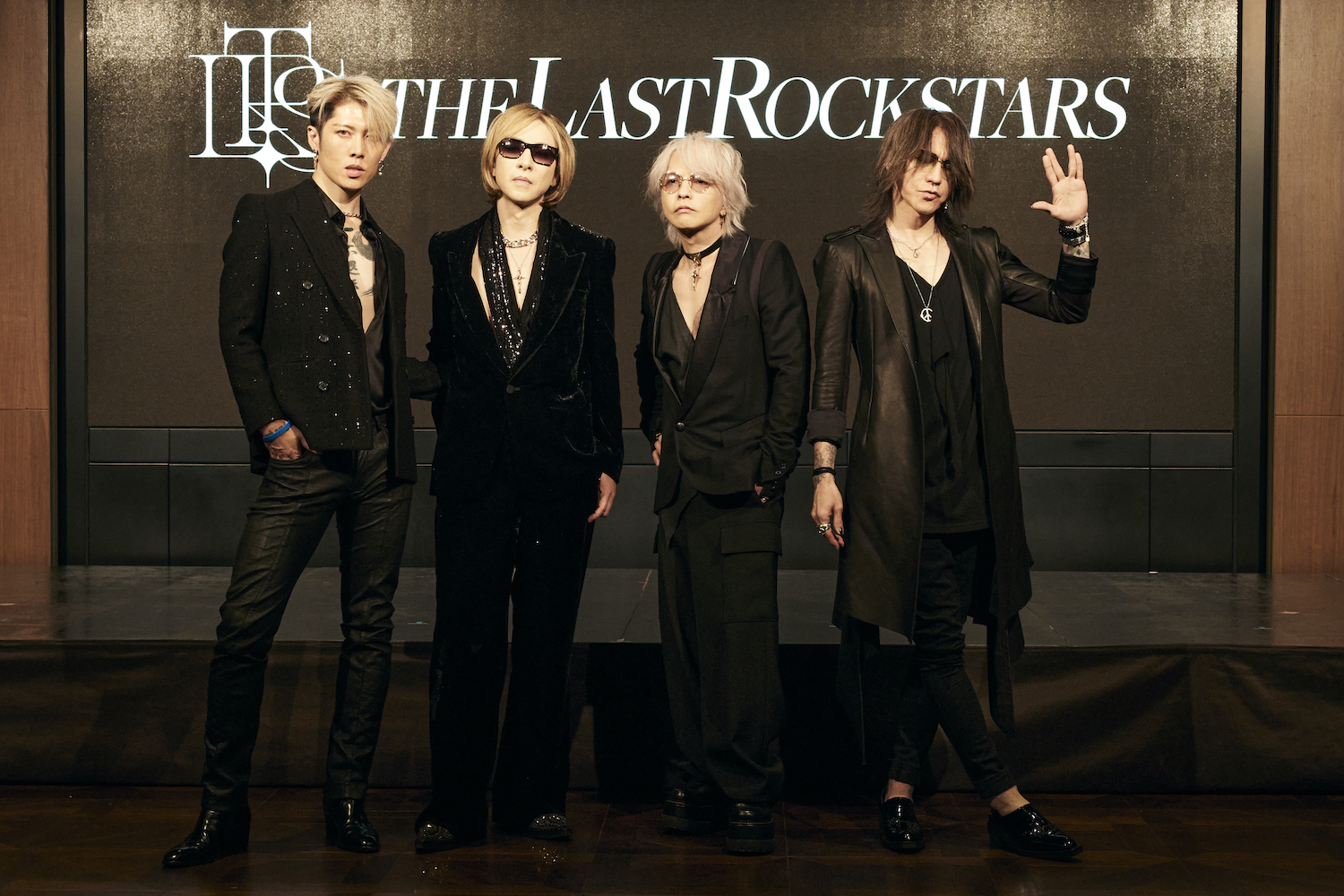 「THE LAST ROCKSTARS」を結成した4人　左からMIYAVI、YOSHIKI、HYDE、SUGIZO