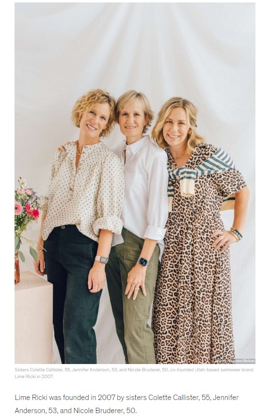 がんを克服し水着ブランドを立ち上げた3姉妹（画像は『Good Morning America　2022年10月28日付「Sister cancer survivors release ‘mastectomy-friendly’ swimwear line」（Courtesy of Lauren Nielsen）』のスクリーンショット）