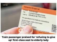【海外発！Breaking News】列車の特等席を予約していた女性、高齢女性の「席を譲って」を断るもネット上で擁護の声（英）