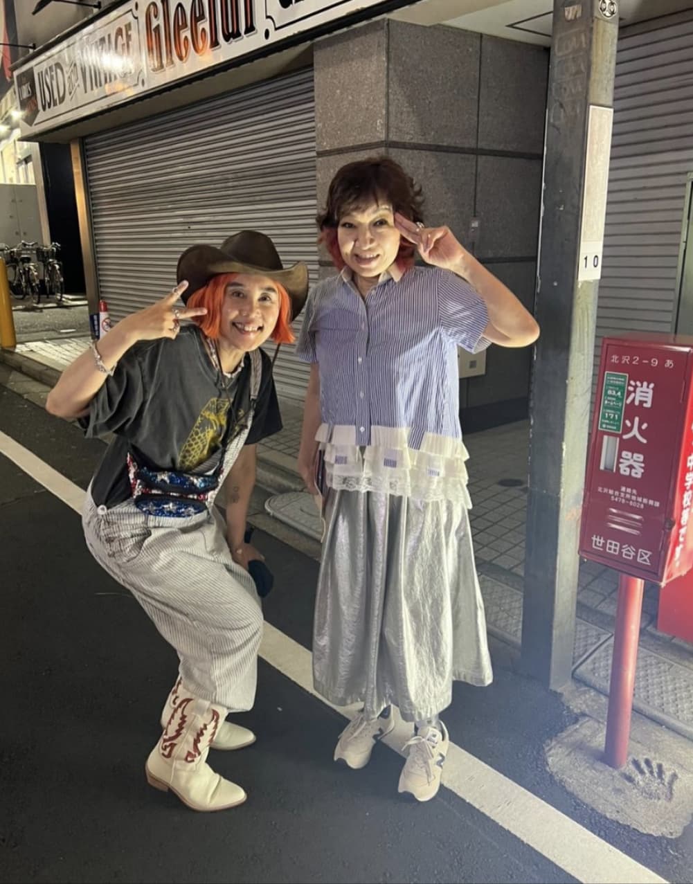 アラ還になった清水ミチコと野沢直子（画像は『naoko nozawa　2022年8月31日付Instagram「3年ぶりに会えた～」』のスクリーンショット）