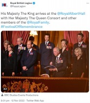 【イタすぎるセレブ達】英王室メンバー、「リメンバランス・デー」記念コンサートに出席　エリザベス女王の追悼映像が流れる