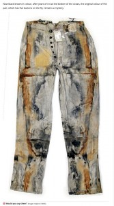 100年以上海の底に沈んでいたジーンズ（画像は『The Daily Star　2022年12月17日付「156-year-old rotting jeans salvaged in shipwreck sold at auction for more than ￡100k」（Image: Holabird / SWNS）』のスクリーンショット）