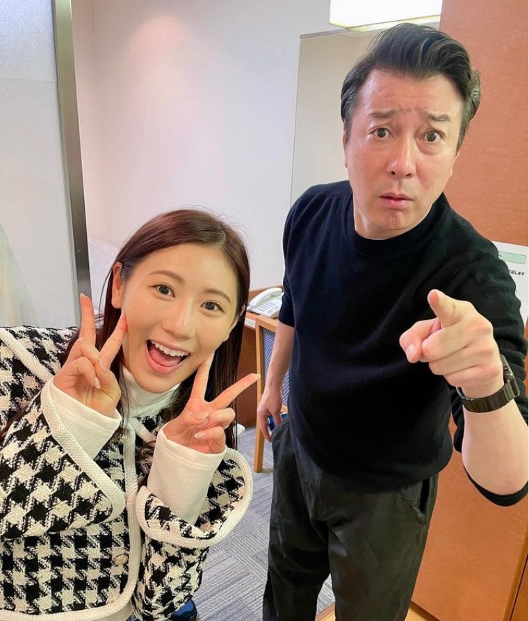 西野未姫と加藤浩次（画像は『西野未姫　2022年12月3日付Instagram「「山本は西野に頼んだよ」って言ってくれました、、、」』のスクリーンショット）