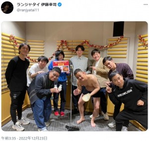 『岡-1グランプリ』5連覇を果たしたミキ昴生（画像は『ランジャタイ 伊藤幸司　2022年12月23日付Twitter』のスクリーンショット）