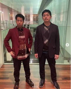 ウエストランド井口浩之と河本太（画像は『ウエストランド井口　2021年12月11日付Instagram「タイタンライブ、タイタンシネマライブでした！」』のスクリーンショット）
