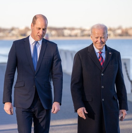 米ボストンで対面したウィリアム皇太子とバイデン大統領（画像は『President Joe Biden　2022年12月2日付Instagram「Welcome to the states,」』のスクリーンショット）