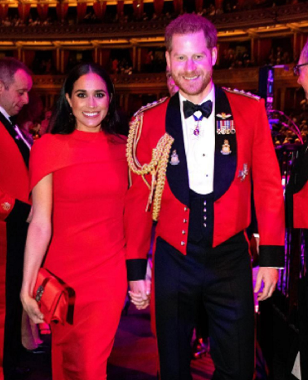 メーガン妃でさえヘンリー王子の暴走を止めることはできない？（画像は『The Duke and Duchess of Sussex　2020年3月8日Instagram「More from tonight as The Duke and Duchess of Sussex joined veterans,」』のスクリーンショット）