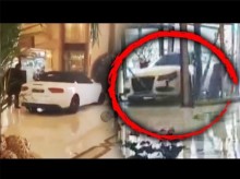 【海外発！Breaking News】「部屋でPCを盗まれた」激高した男が車でホテルロビーに突進し暴走（中国）＜動画あり＞