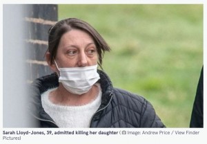 罪を認めた母親のサラ・ロイド＝ジョーンズ（画像は『The Mirror　2022年12月20日付「Mum admits killing daughter, 16, by allowing her to become severely overweight」（Image: Andrew Price / View Finder Pictures）』のスクリーンショット）