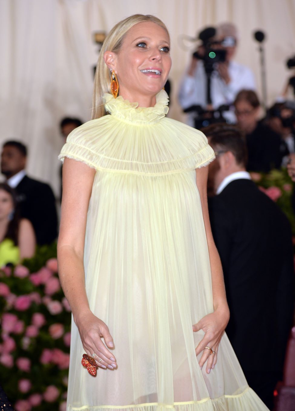 2019年『メットガラ』で「クロエ」のドレスを着用したグウィネス