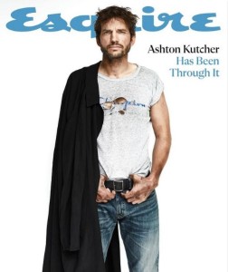 『Esquire』デジタル版の表紙を飾ったアシュトン・カッチャー（画像は『Esquire　2023年1月31日付Instagram「He’s survived tabloid scrutiny」』スクリーンショット）