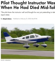 【海外発！Breaking News】フライト中に教官パイロットが死亡　操縦席にいたパイロットは「寝たふりをしていると思った」（英）