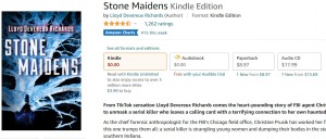 米アマゾンの商品ページ（画像は『Amazon.com　「Stone Maidens Kindle Edition」』のスクリーンショット）