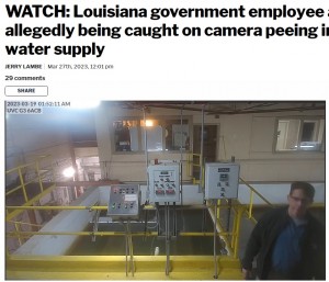 【海外発！Breaking News】飲用水の貯水槽に放尿した米州政府職員を逮捕　監視カメラが犯行の瞬間を捉える＜動画あり＞